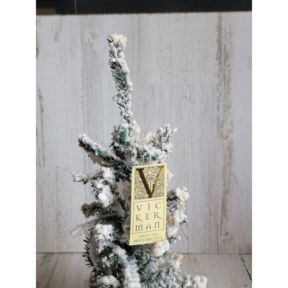 Vickerman snow pine christmas tree home decor - Picture 4 of 12